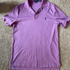 Men’s small purple polo.